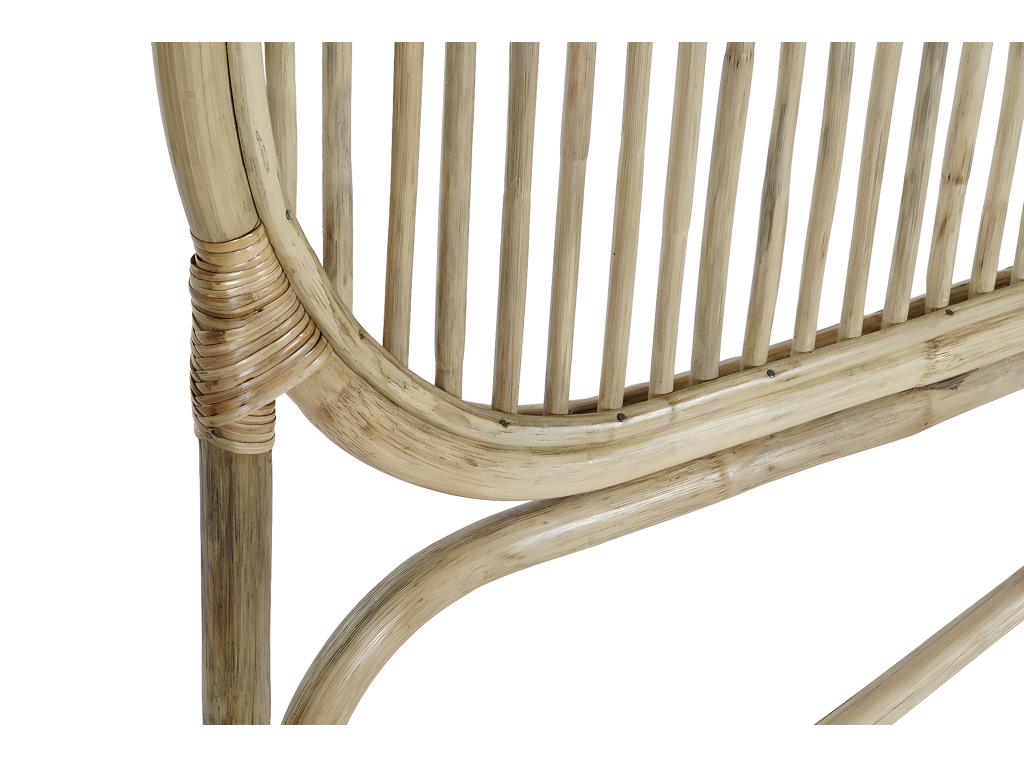 Natural wood headboard - length 180 x depth 4 x height 128 cm JLEN50288