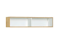 120L Wall Shelf, Natural Wood and White QCAN16844