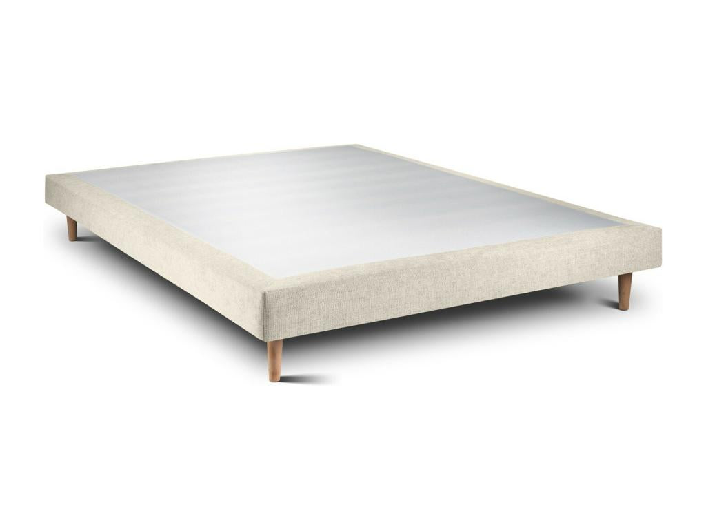 Upholstered Bed Base, Light Beige Fabric, 140x200cm, H29cm, KBGK12901