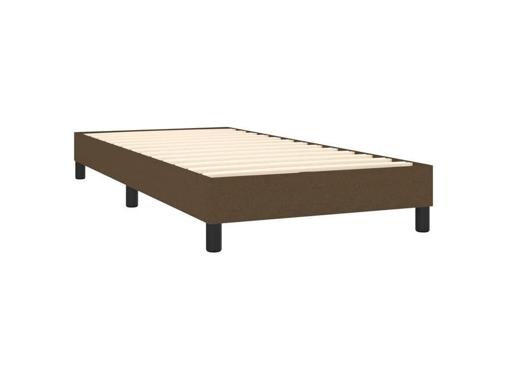 Luxameub bed base with mattress, dark brown, 90x200 cm, RMIQ60238