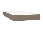 Upholstered bed base with Cosymeub mattress 100x200 cm Fabric YUDI93208