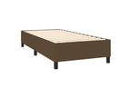 Cosymeub bed base with LED mattress, dark brown, 80x200 cm, fabric SEFF44450
