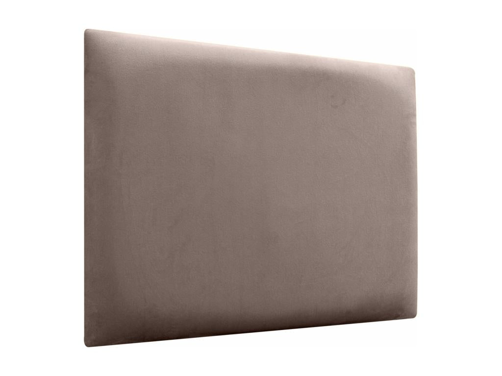 Luxameub Upholstered Headboard in High-Quality Velvet, Luxameubérieure, Composed of Interchangeable Self-Adhesive Panels for Bedroom, Brown, 80 cm WUDD53383