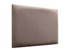 Luxameub Upholstered Headboard in High-Quality Velvet, Luxameubérieure, Composed of Interchangeable Self-Adhesive Panels for Bedroom, Brown, 80 cm WUDD53383