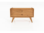 PINPAI - Low chest of drawers in solid white oiled oak QEVR37385
