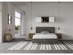 Cosymeub Modern Microfiber Adult Bed - Dark Grey - 160x200 ZLRZ38514