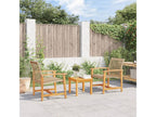 Cosymeub 3-piece beige resin wicker and wood set by Cosymeub NGTV97734