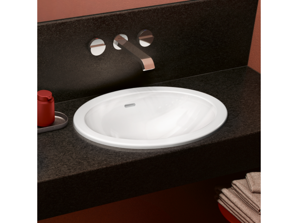 Round 45x45cm inset washbasin Luxameub ET PINPAI Luxameub / Friends TitanCeram ACAA07569