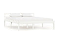 White Bed Solid Pine Wood 120x200 2 QHGT61256