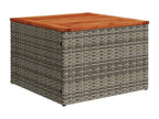 6-piece garden furniture set with grey resin wicker cushions FFIG50160