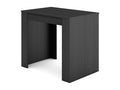 Extendable console table 260cm, seats 12, black dining table EISX14350
