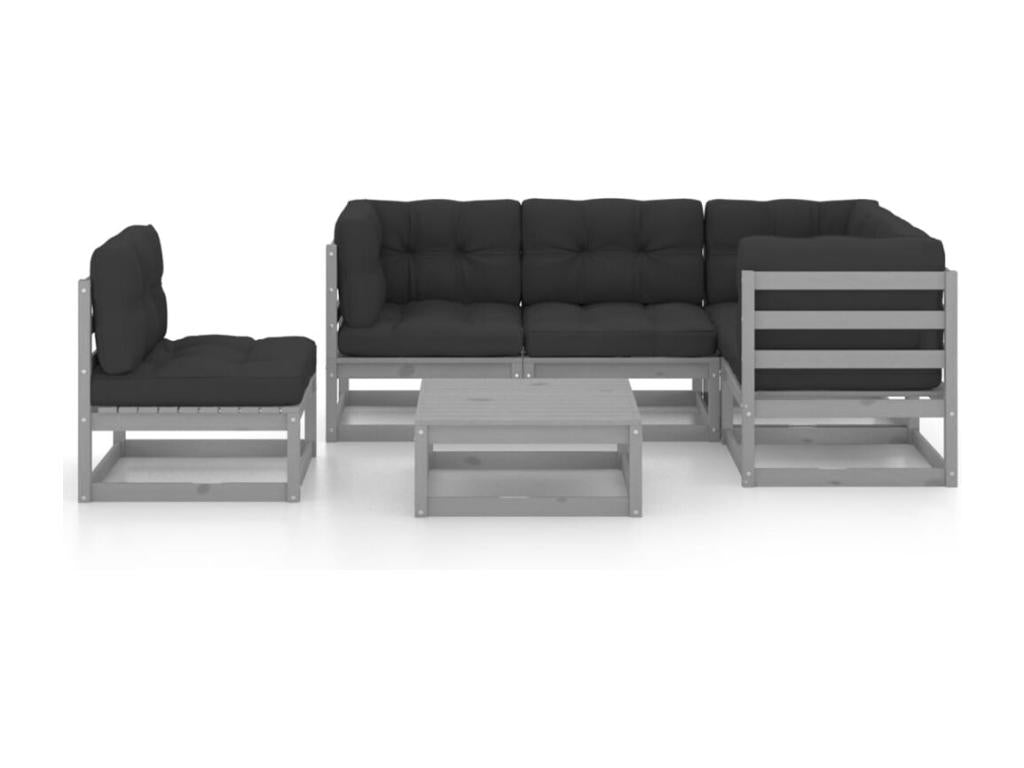 Brown wooden garden furniture set, 70x70x67 cm, 02 0016673 KBYX45816