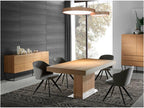 Luxameub fabric chair with black steel legs - Set of 2 - Color Luxameub 91 UBIK86246