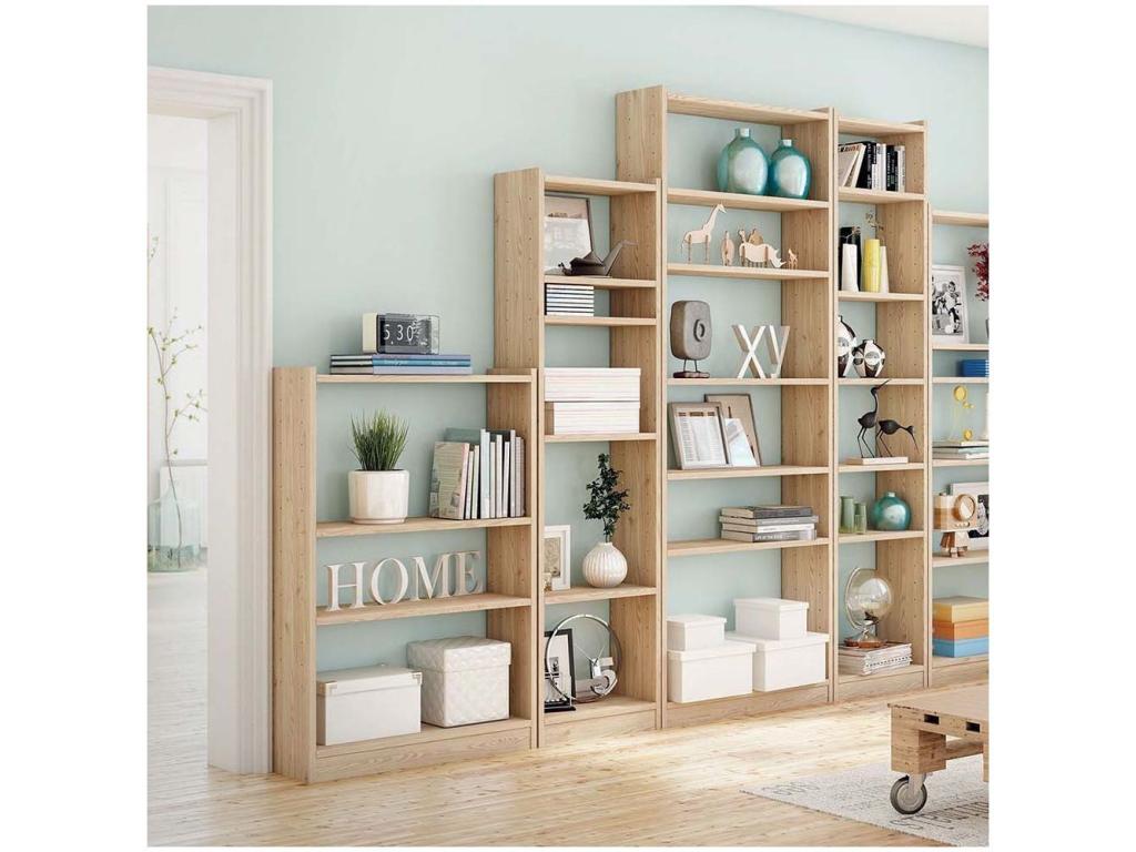 Cosymeub pine bookcase with 4 shelves VYUY20501