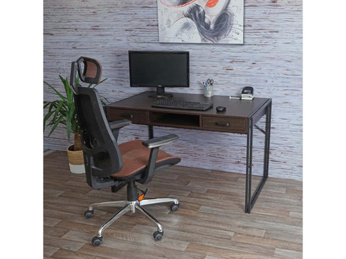 Cosymeub-A27 Computer Desk 122x70cm 3D Structure - Dark Brown CIZA33650