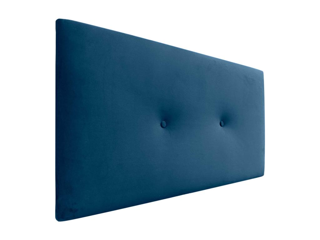 Luxameub Smooth Velvet Headboard with Buttons 95x50 for 80/90 Beds - Blue KXWG58480