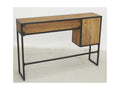 Console table in recycled wood and metal LVIN46825