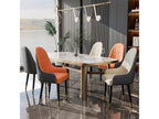 Set of 2 Artigeo chairs - Leather-look microfiber - Metal legs - Brown beige KNAU64695