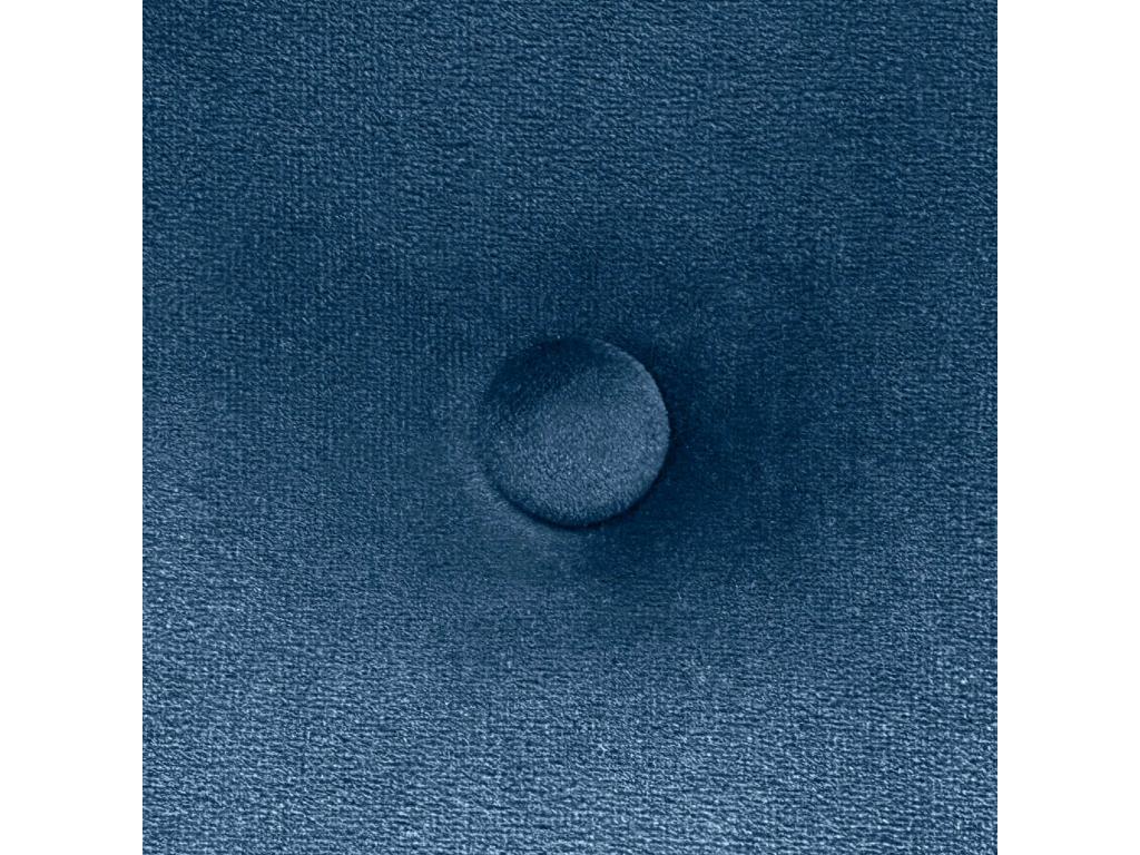 Luxameub Smooth Velvet Headboard with Buttons 95x50 for 80/90 Beds - Blue KXWG58480