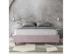 Bed with upholstered slatted base 160x190 microfiber Luxameub AAYF39422