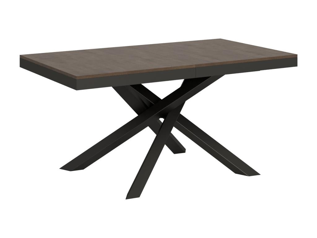 Extendable table 90x160/264 cm Volantis Evolution Walnut Anthracite frame RWTU65596