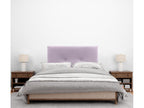 Luxameub Smooth Velvet Headboard with Buttons 110x115 with Bed Legs 105 - Salmon OTGK39897