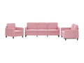 3-piece pink velvet sofa set XZAB56785