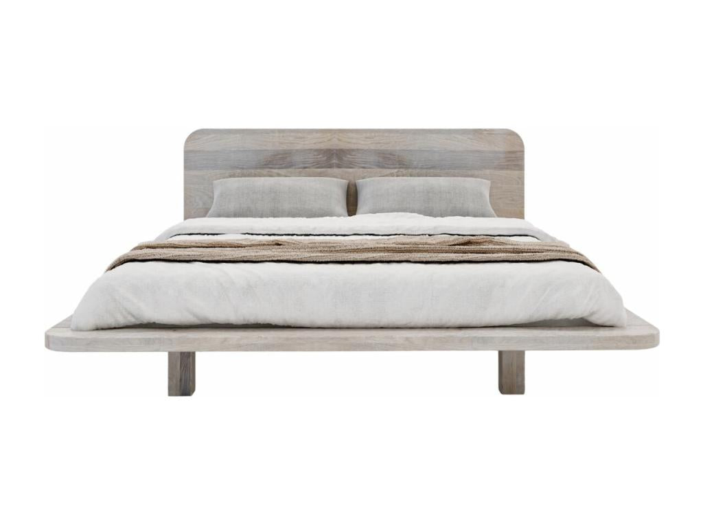 Cosymeub Solid Oak Floating Bed / 180x200 cm White FJUX01417