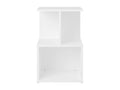 2-piece bedside tables, white, 35x35x55 cm, engineered wood, QURK23429
