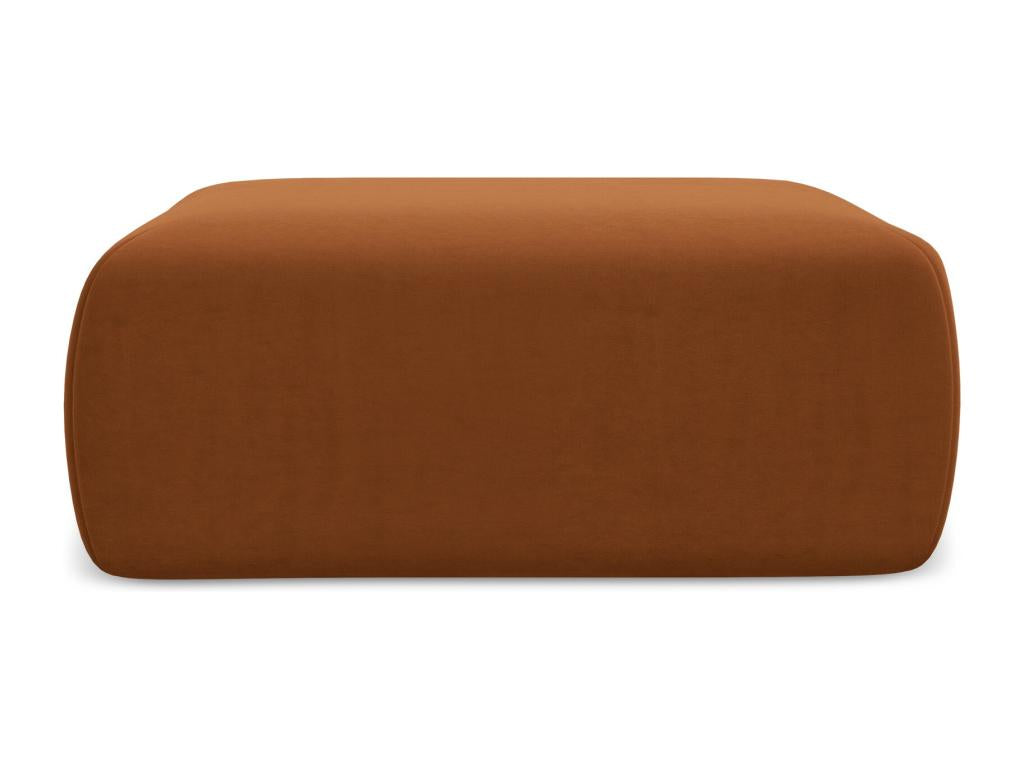 Velvet pouf - terracotta - Luxameub EKMR71874
