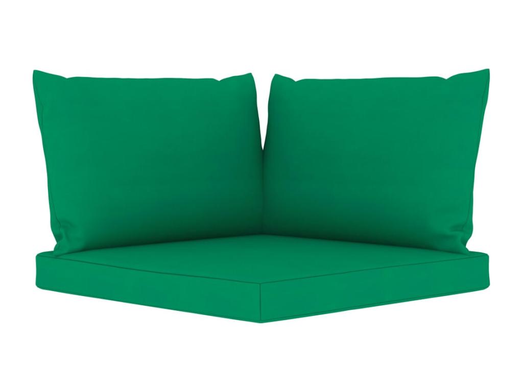 4-seater garden sofa with green cushions HPKH35720