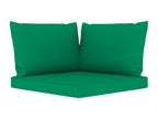 4-seater garden sofa with green cushions HPKH35720