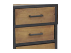 Console table in recycled wood and metal LVIN46825