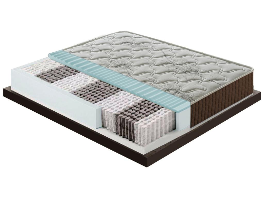 Pocket spring and memory foam mattress - 23 cm high 80x190 cm LWAT35313