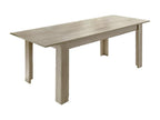 Luxameub Extendable Console Table with Extensions, Versatile Dining Table, Made in Italy, 137x90 h79 cm, Light Oak, JAUX74603