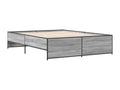 Cosymeub grey bed frame 160x200 cm engineered wood and metal SCUL60016