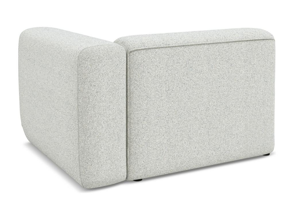 Module with right-hand armrests in textured fabric - beige - Luxameub SZND29687