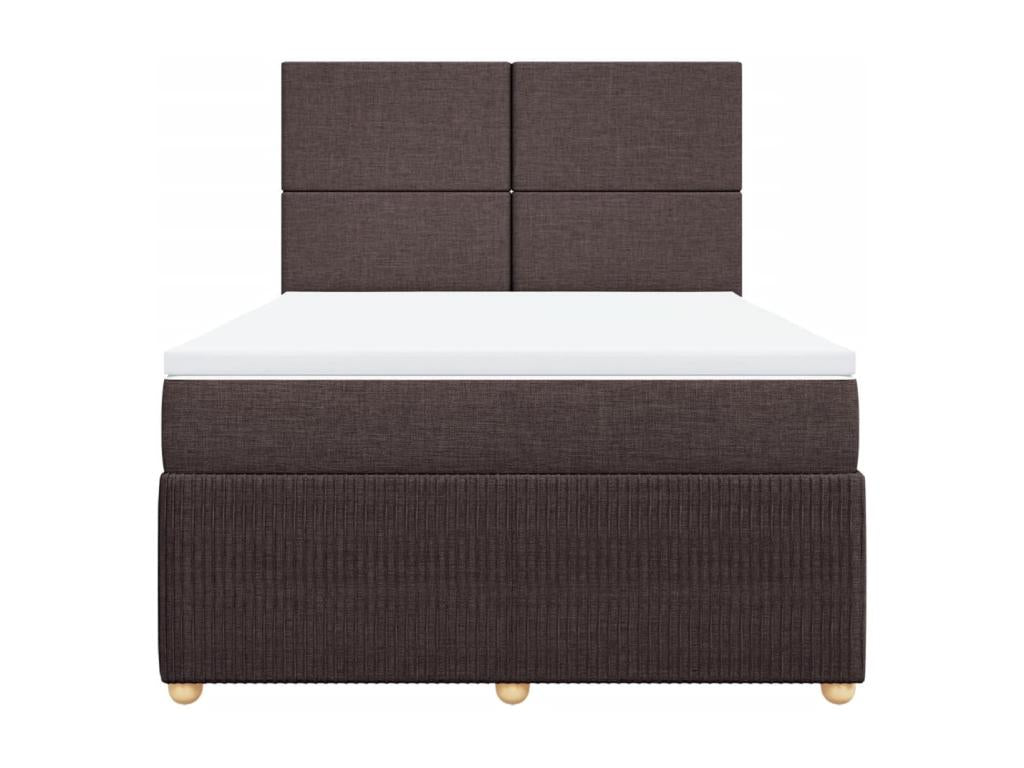 Luxameub bed base with mattress, dark brown, 140x200 cm QIXR86013