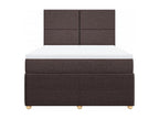 Luxameub bed base with mattress, dark brown, 140x200 cm QIXR86013