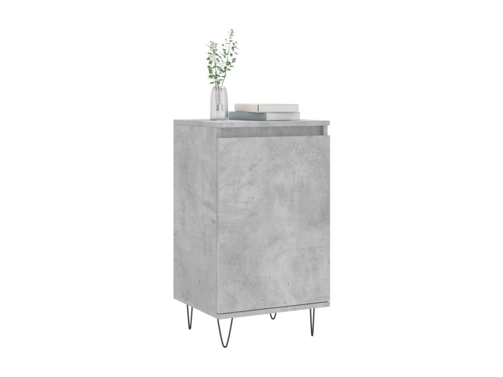 Concrete grey sideboard 40x35x70 cm engineered wood UJEF56764