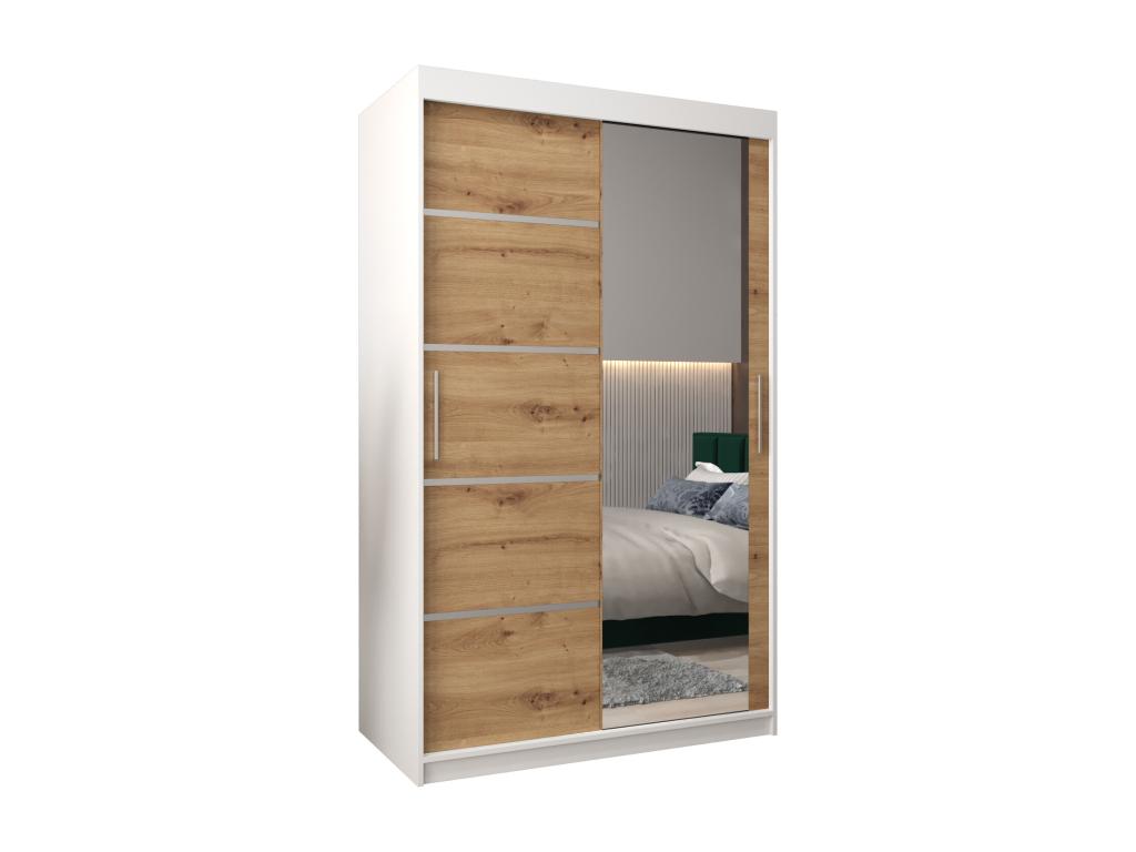 Luxameub 2 Sliding Door Wardrobe 200/120/62 2 Doors White/Luxameub DJCM00211