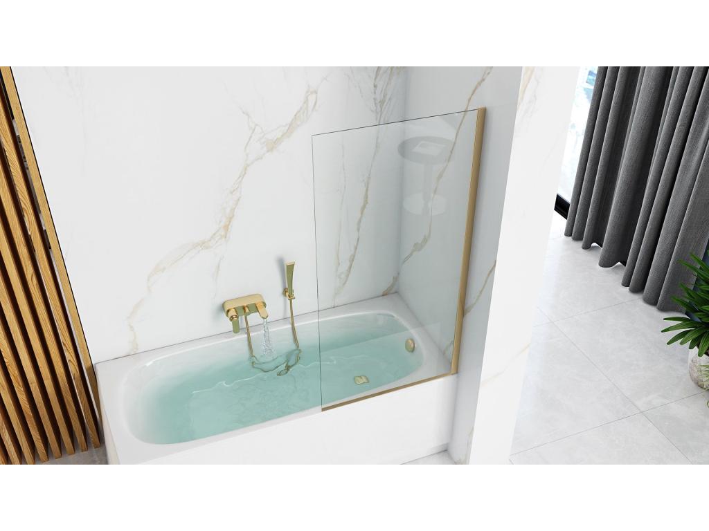 Luxameub Elegant 70 Gold Bath Screen NTOF85595
