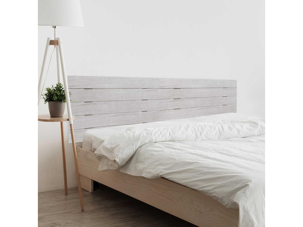 Luxameub Recycled MDF Double Pallet Style Horizontal Headboard 160x46cm for 160cm Beds - Arctic HHBA16650