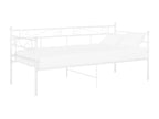 White metal sofa bed frame without mattress, 90x200 cm VRBL33792