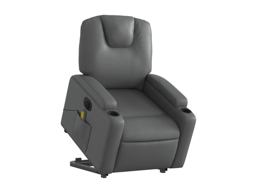QAPV27924 Electric Reclining Massage Chair in Grey Faux Leather