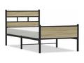 Luxameub oak bed frame without mattress, 80x200 cm, IUCR41124