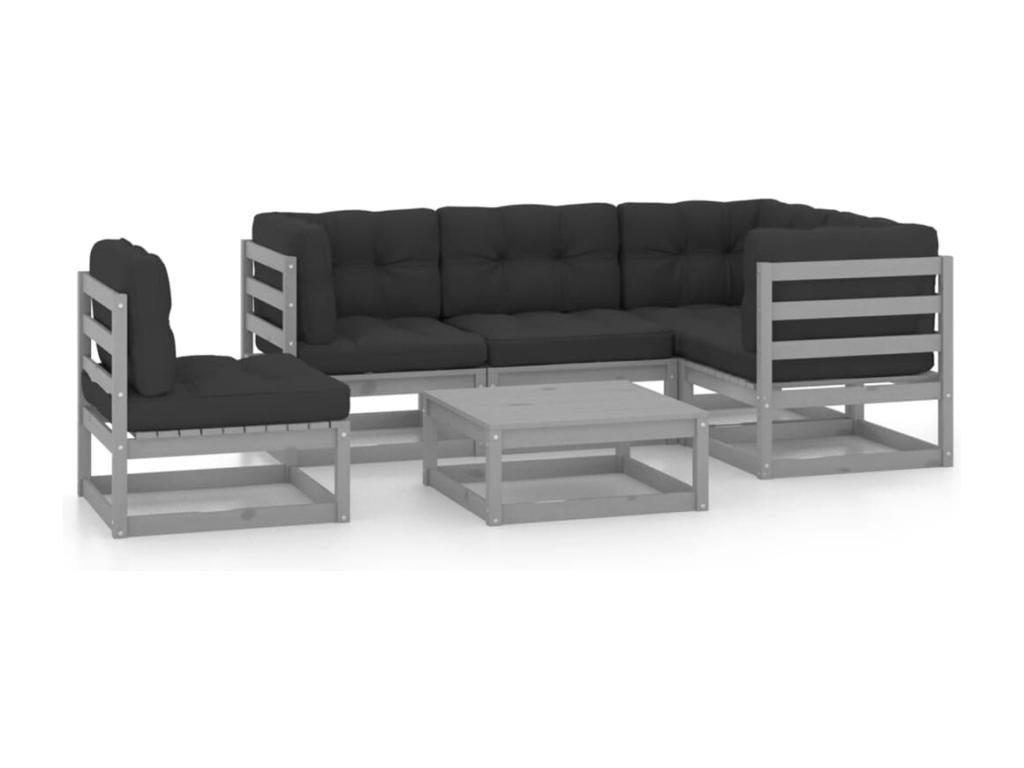 Brown wooden garden furniture set, 70x70x67 cm, 02 0016673 KBYX45816