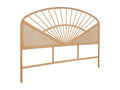 Natural rattan and cane headboard - light wood - Luxameub - W142 x D3 x H115cm RKWB49989