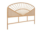Natural rattan and cane headboard - light wood - Luxameub - W142 x D3 x H115cm RKWB49989