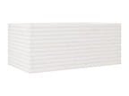 White planter 110x60x45.5 cm solid pine wood JUUK95513